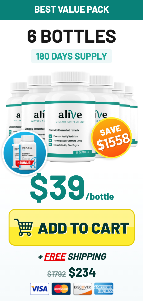 Alive Weight Loss - 6 Bottles